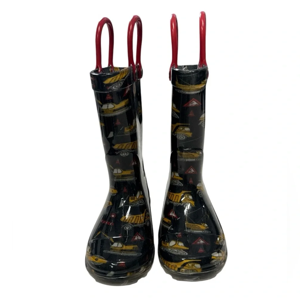 Rain boots construction workers